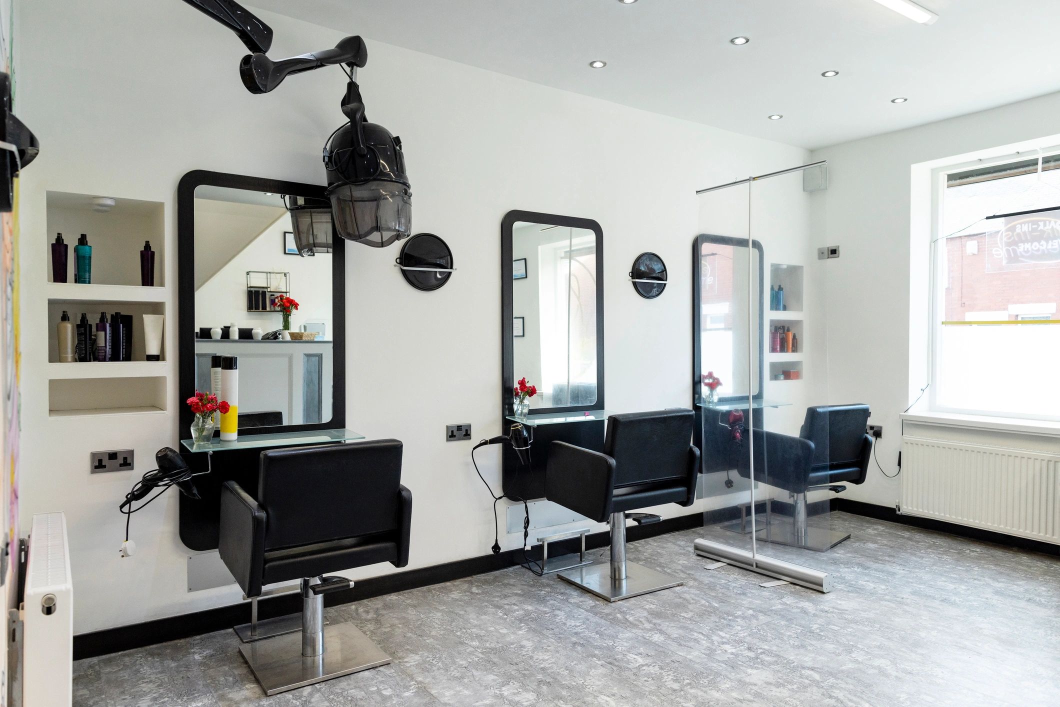 Modern salon interior