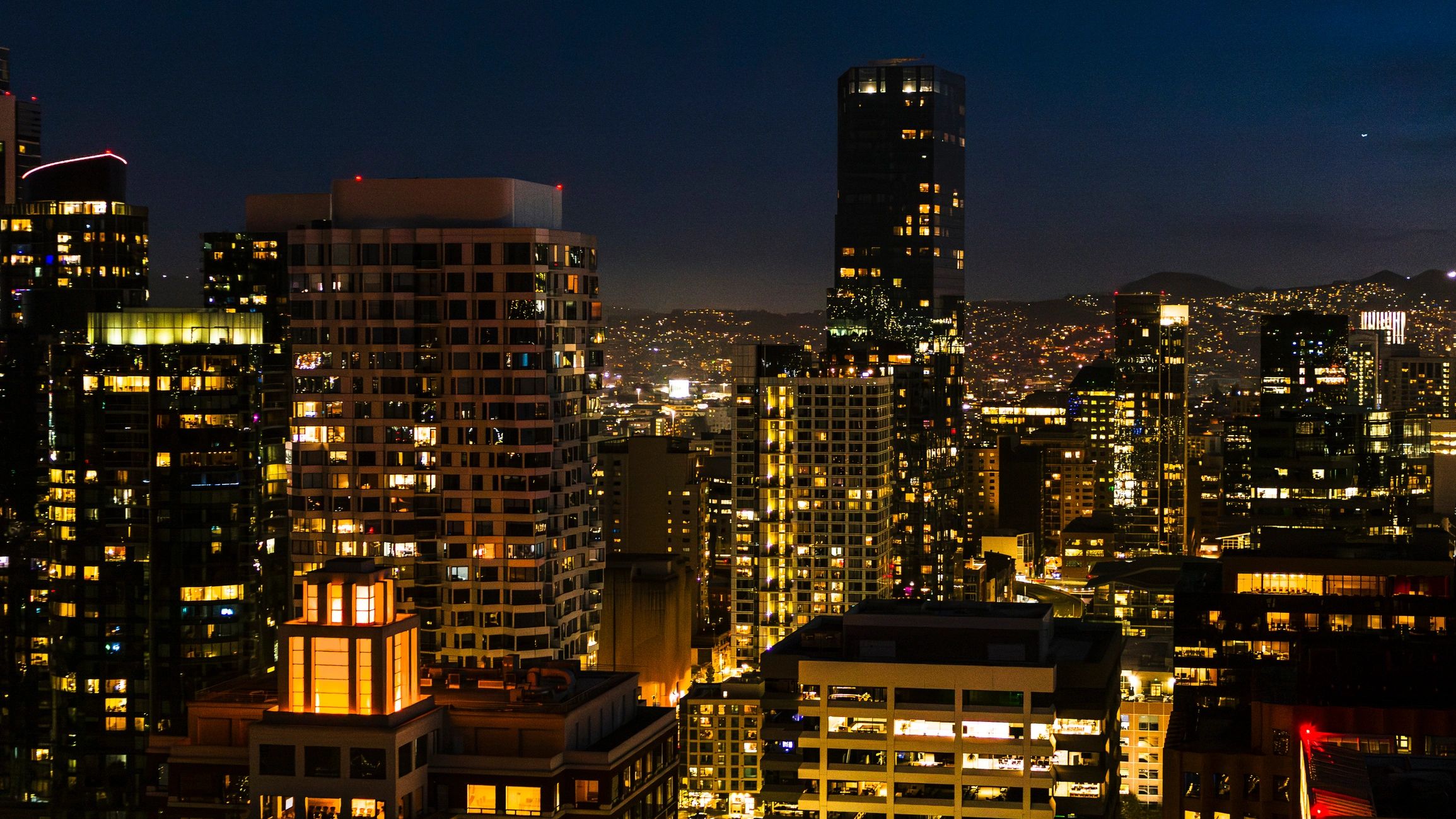 Commercial real estate skyline representing leasing services