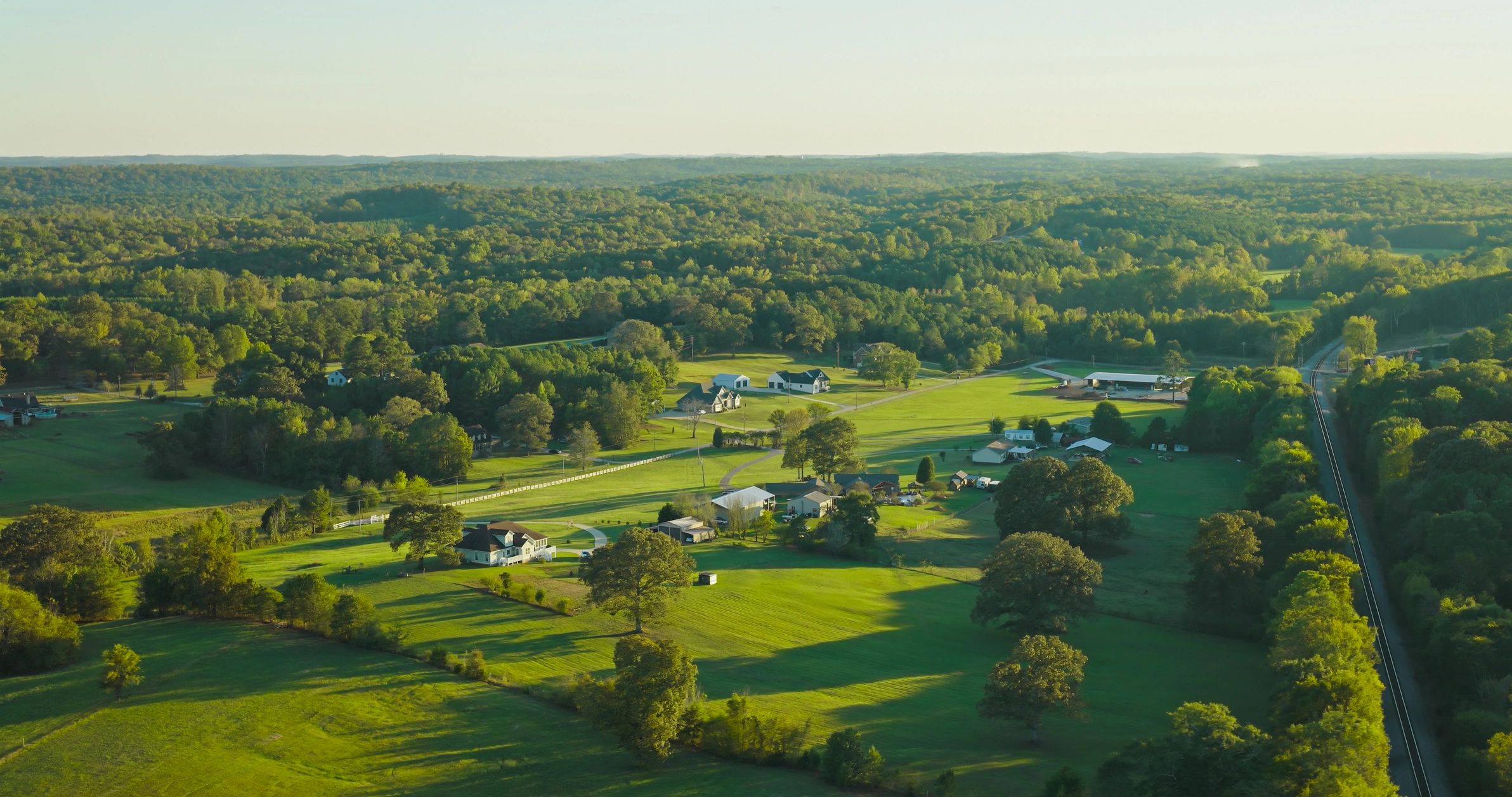 Rural farmland landscape